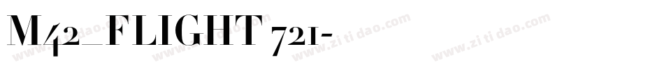 M42_FLIGHT 721字体转换